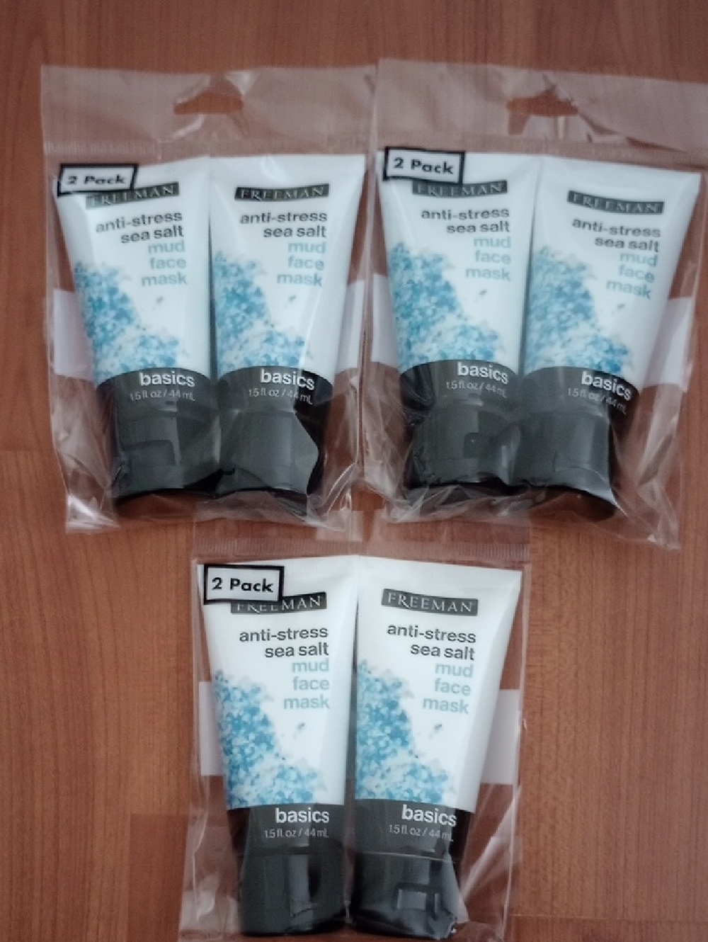 New Freeman Anti-Stress Sea Salt Mud Face Mask - (2 Pack)